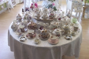 Tea sets and accessories.